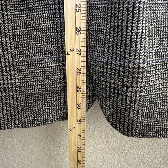 VTG Bill Blass Sport Coat Jacket Casual Men 40R Glen Check Pattern Wool 90s Prep - Picture 8 of 15